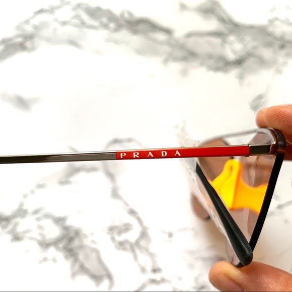 NWT PRADA LINEA ROSSA 64mm Cat Eye Sunglasses - Picture 9 of 9